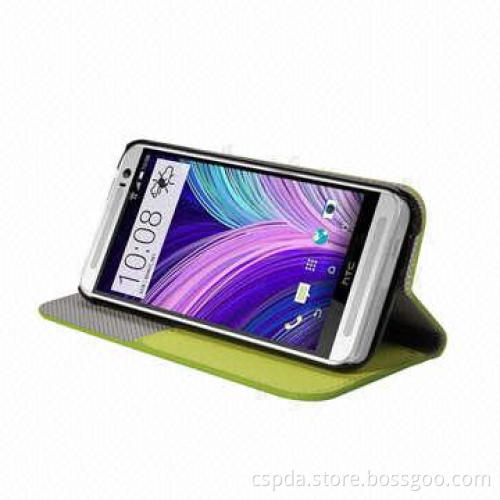 PU Flip Wallet Case for HTC One 2
